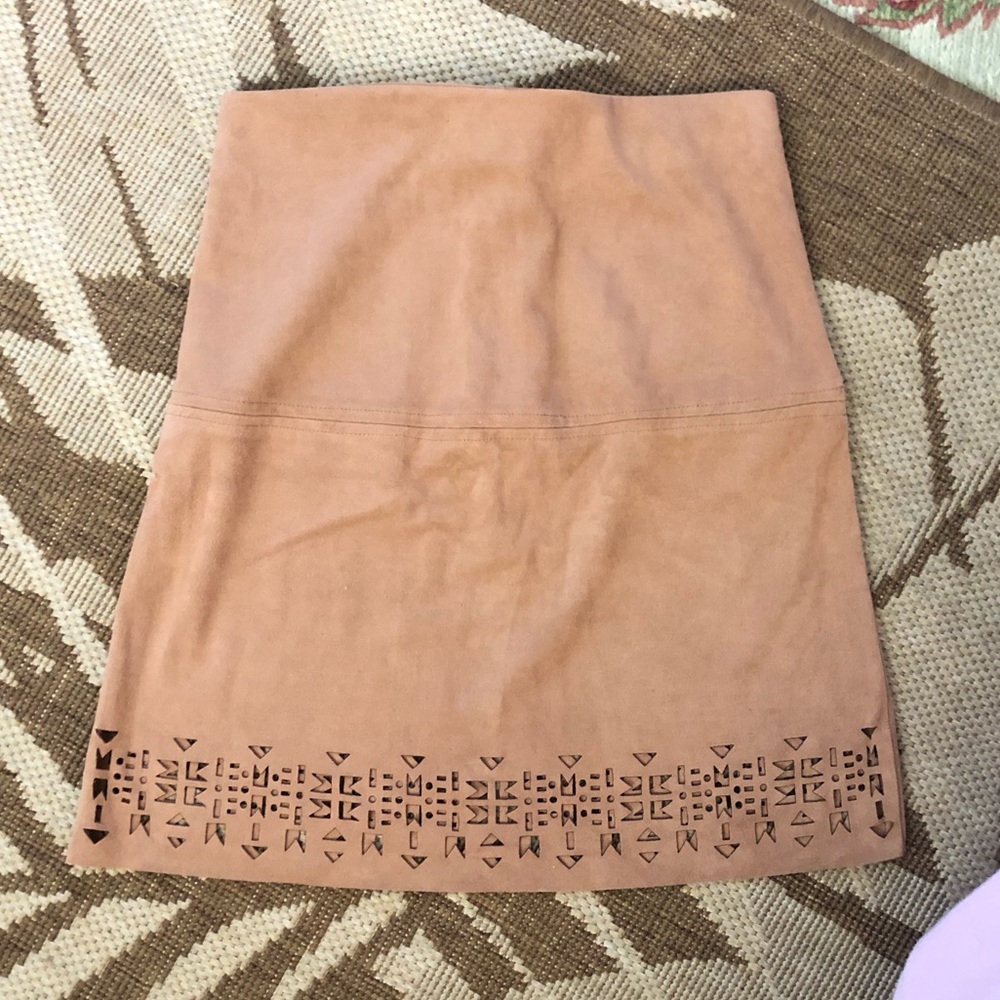 NEW* Tan suede high rise skirt💫